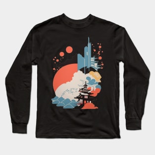 Simple Japanese designs Long Sleeve T-Shirt